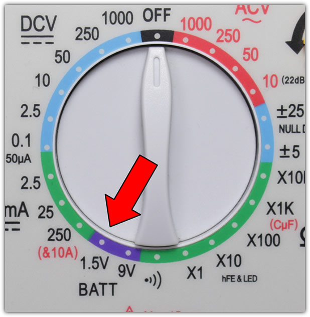 Ajuste chave seletora
